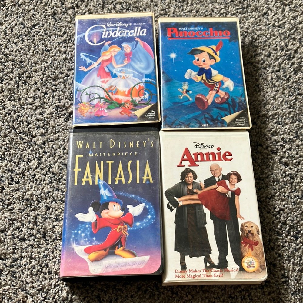 Vintage Disney VHS Tapes